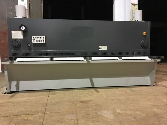 เหล็กเส้น Cnc Nc เครื่องตัดไฮดรอลิกแผ่นโลหะขนาดเล็ก QC12Y-20X4000